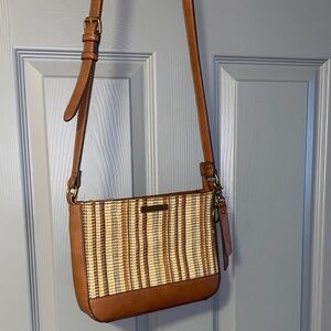 Frye and Co. Brown and Tan Crossbody Bag